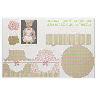 Shabby chic 18" dockan klippte & syr fastställd tyg