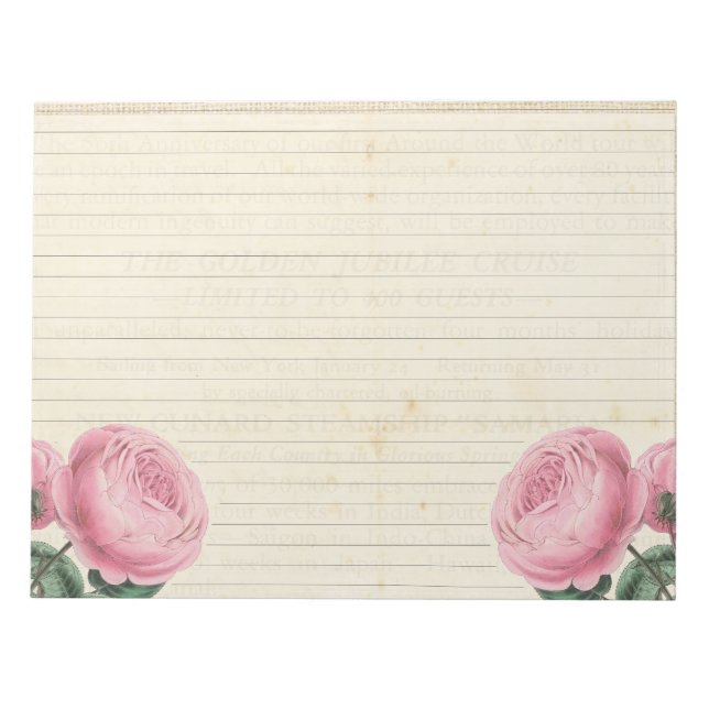 Shabby chic anteckningsblock (Framsida)