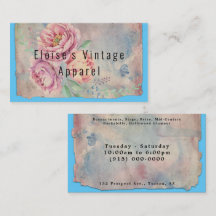 Shabby chic Antique Paris Stil Affärskort