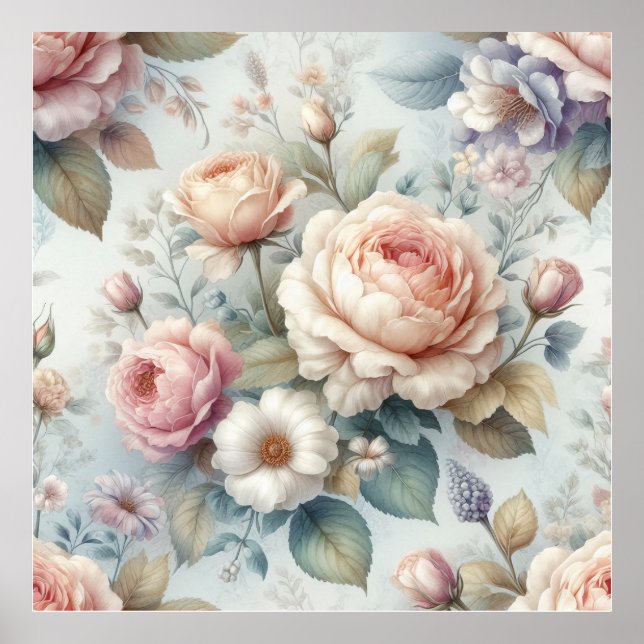 Shabby chic Antique Ro Poster (Framsidan)