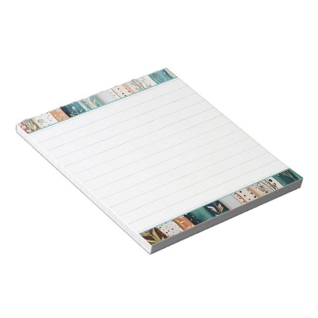 Shabby chic blandad mönster anteckningsblock (Vinklad)