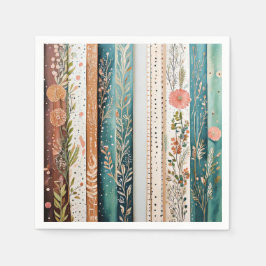 Shabby chic blandad mönster pappersservett