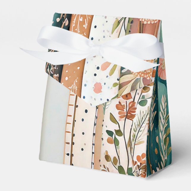 Shabby chic blandad mönster presentaskar (Framsidan Sidan)