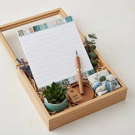 Shabby chic blandade mönster, klicka på redigera f anteckningsblock