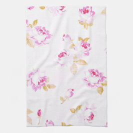 Shabby chic Blek Rosa ros Kitchen/Bath Towel Kökshandduk