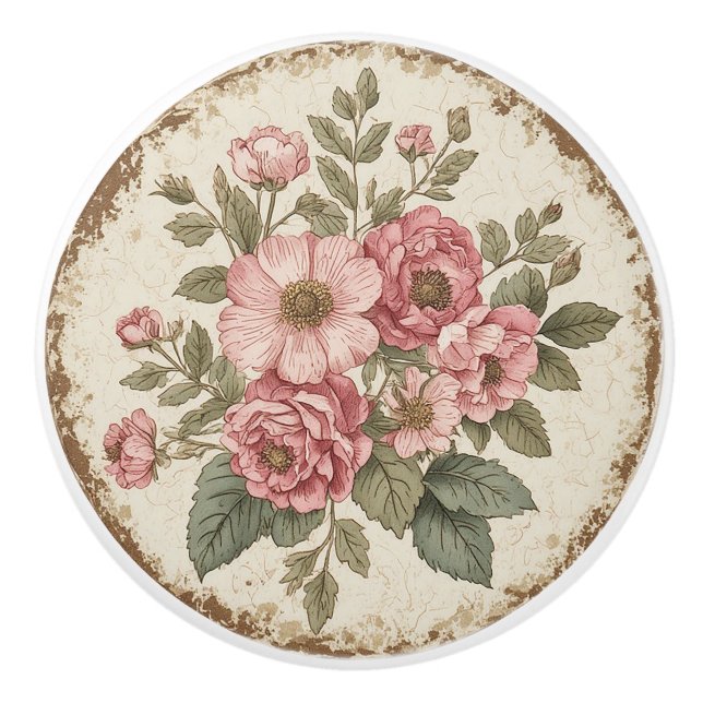 Shabby Chic Blommig Knopp (Framsidan)