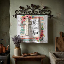 Shabby Chic blommig Tro Hopp Kärlek