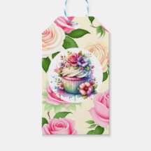 Shabby chic Blommigt, födelsedagskupaka till och f