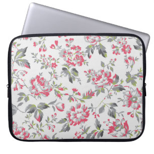 Shabby chic Blommigt Ro Mönster Laptop Fodral