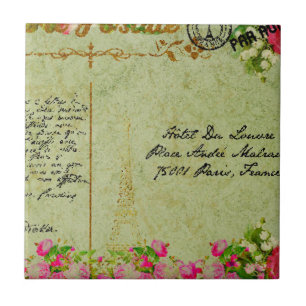 Shabby chic,blommigt,ro,vintage,land,VI Kakelplatta