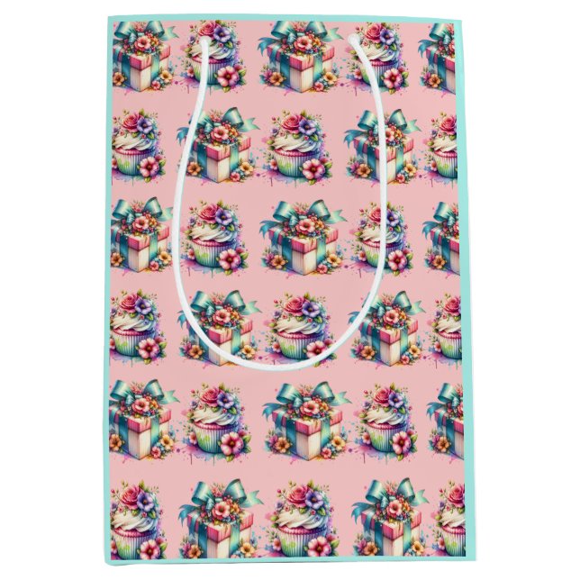 Shabby chic Blommigtens Rosa och blåfårsdagen (Framsidan)