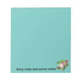 Shabby chic blooming flowers anteckningsblock
