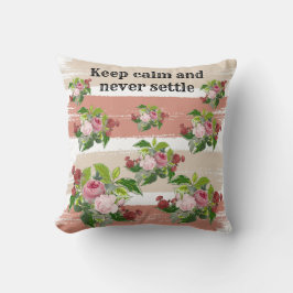 Shabby chic blooming flowers kudde