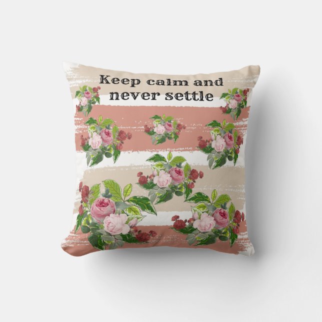 Shabby chic blooming flowers kudde (Framsida)
