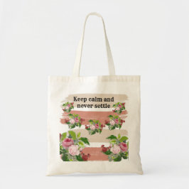 Shabby chic blooming flowers tygkasse