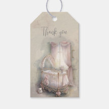 Shabby chic Blue baby crib Gift Märkres