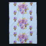 Shabby chic Blue Pansy Blommigt Dot Tea Towel Kökshandduk<br><div class="desc">Shabby chic Blue Pansy Blommigt Dot Tea Towel. Jag målade med en vacker vattenfärgsmålning från blommorna i min egen trädgård. Den här kökshandduken är en must för vilken trädgård eller blomma som helst älskare!</div>
