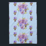 Shabby chic Blue Pansy Blommigt Dot Tea Towel Kökshandduk<br><div class="desc">Shabby chic Blue Pansy Blommigt Dot Tea Towel. Jag målade med en vacker vattenfärgsmålning från blommorna i min egen trädgård. Den här kökshandduken är en must för vilken trädgård eller blomma som helst älskare!</div>