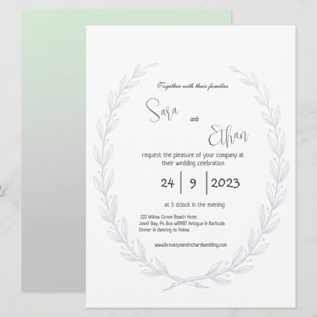 Shabby chic Botaniskt, WildFlower, Rumänien (Fram/baksida)