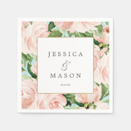 Shabby chic Bröllop Napkin Cocktail Napkin Pappersservett