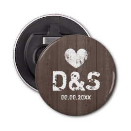 Shabby chic brunkornstensfärgad flaska-öppnare flasköppnare