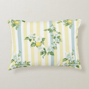 Shabby Chic Citron Blommig Serie Design #11 Prydnadskudde