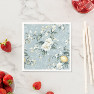 Shabby Chic Citron Blommig Serie Design #6 Pappersservett