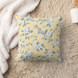 Shabby Chic Citron Blommig Serie Design #7 Kudde