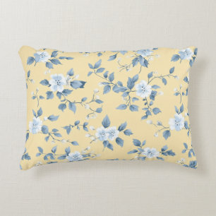Shabby Chic Citron Blommig Serie Design #7 Prydnadskudde