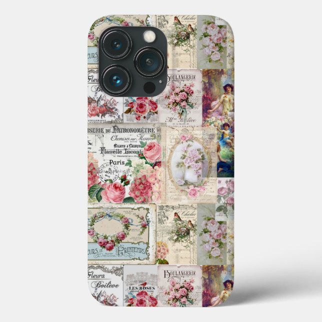 Shabby chic collage,country victorian,decoupage, b (Baksida)