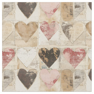 Shabby chic Collage Hearts Tyg