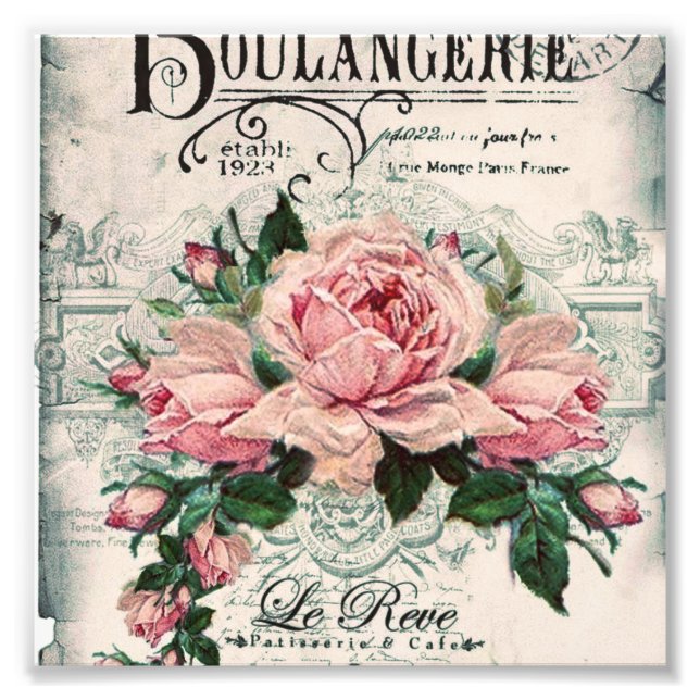 shabby chic, decoupage, victorian, fransk chic, pa fototryck (Framsidan)