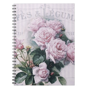 Shabby chic,decoupage,victorian,fransk chic, Paris Anteckningsbok