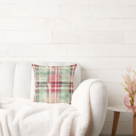 Shabby chic Disted jul Tartan Kudde