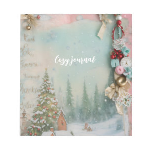 shabby chic-drömmaren pastel färg-skräp journal anteckningsblock