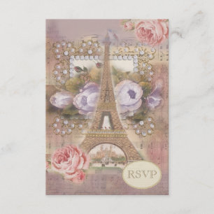 Shabby chic Eiffel Torn OSA Kort