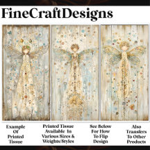 Shabby chic Etheral Rustic Änglar AM4 Decoupage