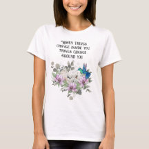 Shabby chic flowers art and selflove quote