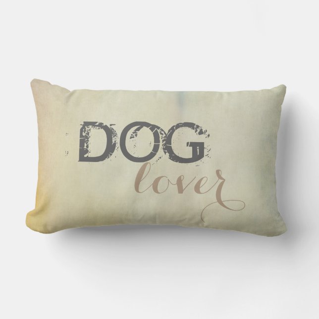 shabby chic-formgivning vid hund älskare-kudden lumbarkudde (Framsida)