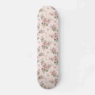 Shabby chic, fransk, chic, vintage, blommigt, rust skateboard bräda 21,5 cm