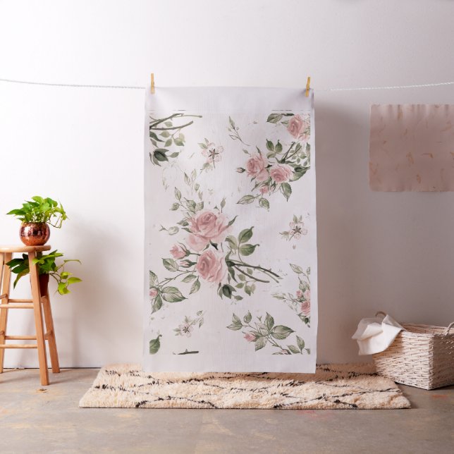Shabby chic, fransk, chic, vintage, blommigt, rust tyg (In Situ)