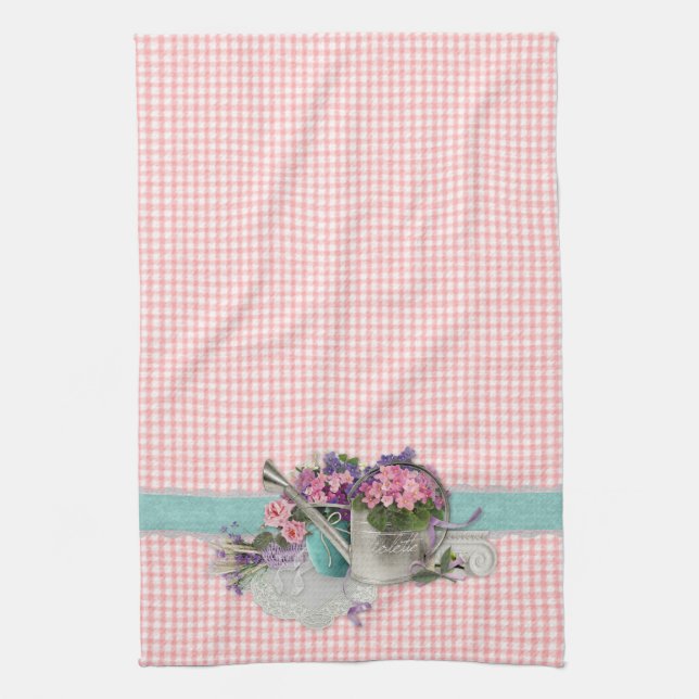 Shabby chic Garden Blommigt Kitchen Towel Kökshandduk (Vertikal)