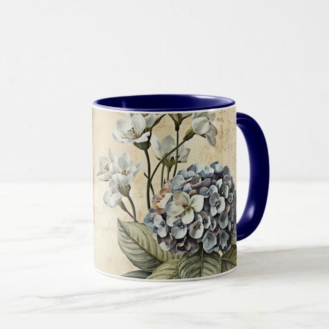 Shabby Chic Hydrangeor Mugg (Framsida höger)
