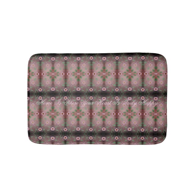 Shabby Chic Klassisk Blommig Badrumsmatta (Framsidan)