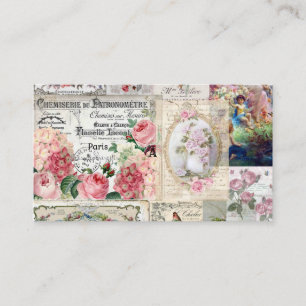 Shabby chic kollage,land sektoriansk,decoupage, b rabattkort