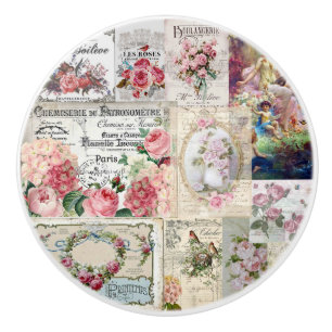 Shabby chic kollage,land sektoriansk,decoupage,mo knopp