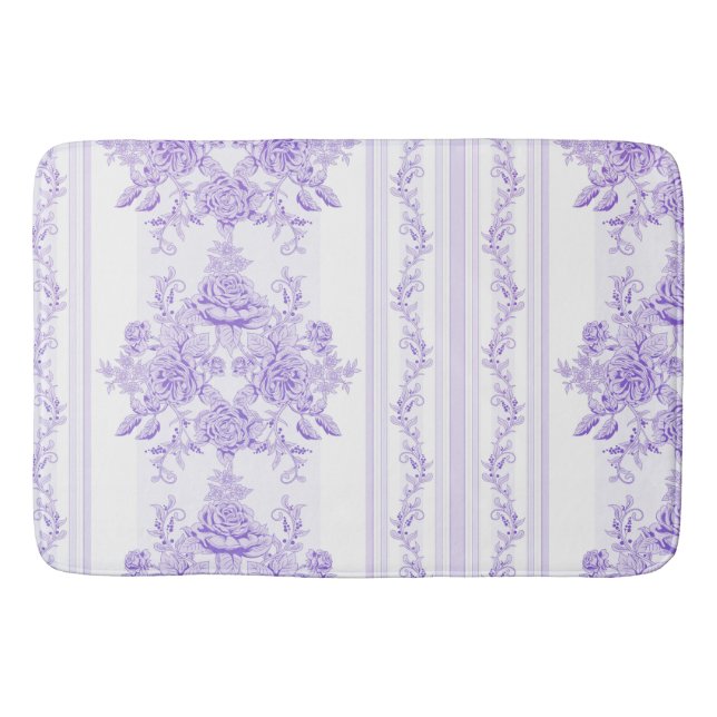 Shabby chic,lavender,toile,mönster,blommigt,Victor Badrumsmatta (Framsidan)