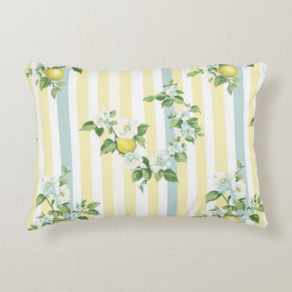 Shabby Chic Lemon Floral Series Design #11 Prydnadskudde