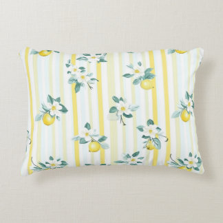 Shabby Chic Lemon Floral Series Design #12 Prydnadskudde