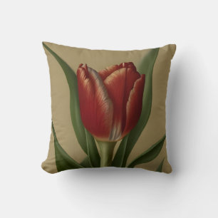 Shabby chic Loely Red Tulip Kudde